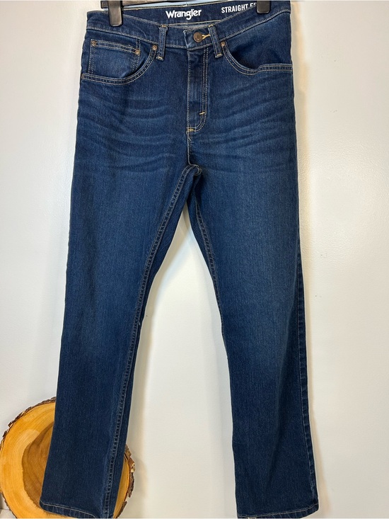 Wrangler Other - Wrangler Men's Straight Leg Jeans in Deep Blue‎ Denim Size 29x30 Western